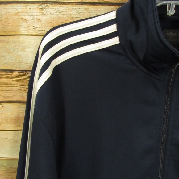Adidas Navy/White Front Zip Jacket XL - Picture 5 of 15